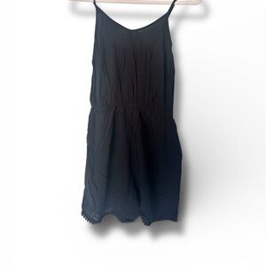Mossimo Supply Co Black Rayon Romper | Size Small | Adjustable Straps | NWT